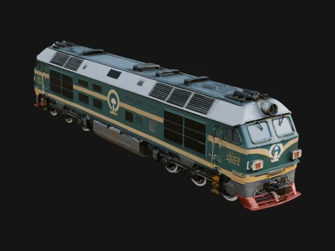 Diesel Locomotive Model Design 7 - 3D Print Model 3D Print Model