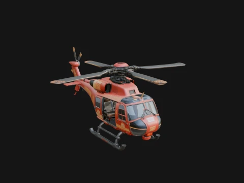 Rescue Helicopter Model Design 14 - 3D Print Model 3D printmodel