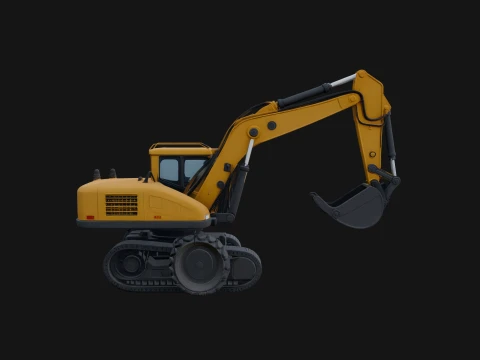 Excavator Model Design 16 - 3D Print Model 3D Print Model