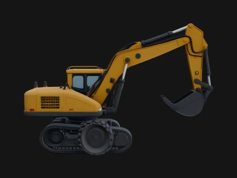 Excavator Model Design 16 - 3D Print Model Model do druku 3D