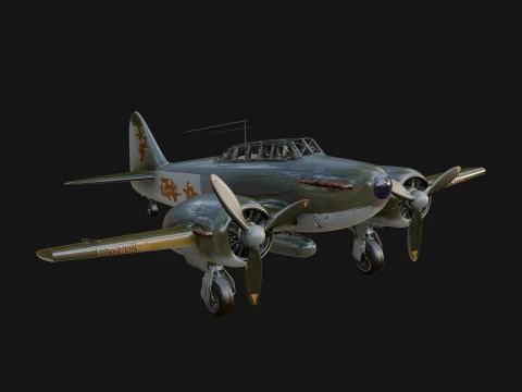 Vintage Bomber Plane Model Design 17 - 3D Print Model 3D Print Model