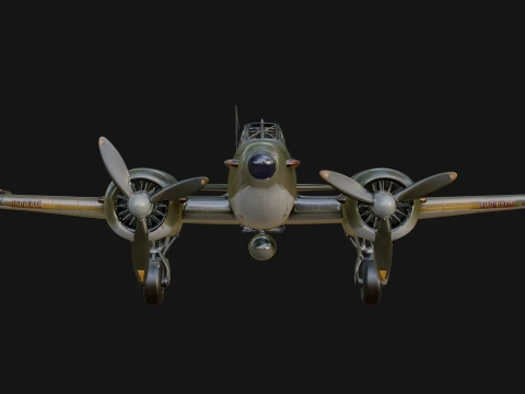 Vintage Bomber Plane Model Design 17 - 3D Print Model 3D Print Model