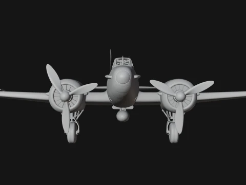 Vintage Bomber Plane Model Design 17 - 3D Print Model 3D Print Model