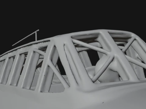 Vintage Bomber Plane Model Design 17 - 3D Print Model 3D Print Model