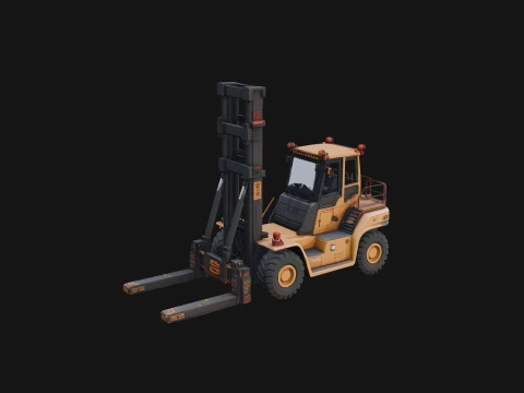 Forklift Truck Model Design 15 - 3D Print Model 3D Print Model