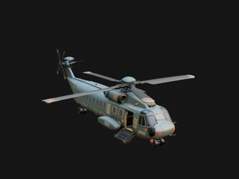Military Helicopter Model Design 20 - 3D Print Model 3D printmodel