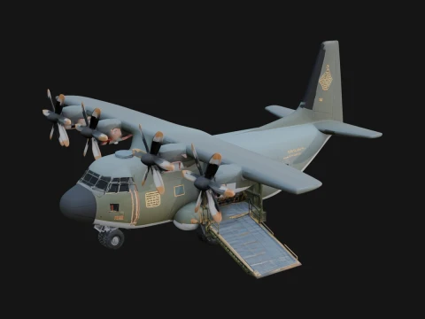 Military Cargo Plane Model Design 28 - 3D Print Model 3D Print Model