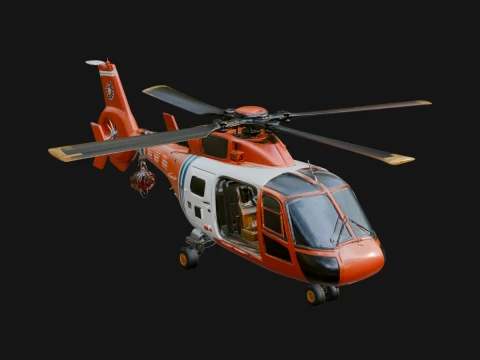 Rescue Helicopter Model Design 15 - 3D Print Model 3D Print Model
