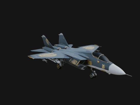 Military Jet Fighter Model Design 52 - 3D Print Model 3D Print Model
