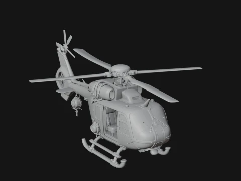 Rescue Helicopter Model Design 16 - 3D Print Model 3D Print Model