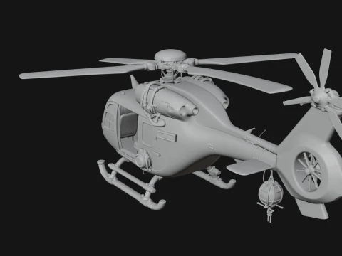 Rescue Helicopter Model Design 16 - 3D Print Model 3D Print Model