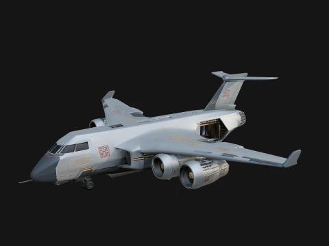 Military Cargo Plane Model Design 29 - 3D Print Model 3D Druckmodell