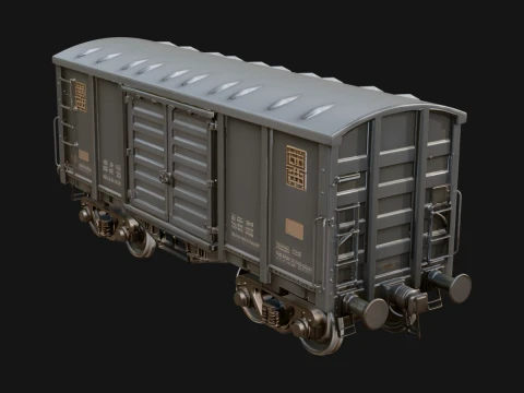 Freight Train Wagon Model Design 11 - 3D Print Model 3D Baskı Modeli