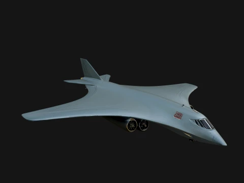 Stealth Bomber Plane Model Design 13 - 3D Print Model 3D Print Model