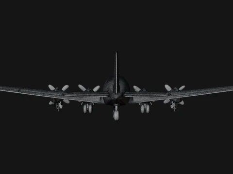 Vintage Airliner Plane Model Design 2 - 3D Print Model 3D Print Model
