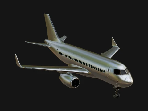 Airliner Plane Model Design 15 - 3D Print Model Modello di stampa 3D