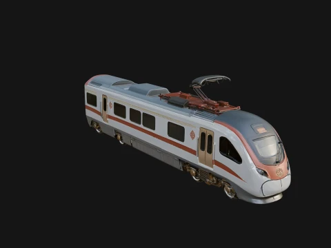 High Speed Train Model Design 12 - 3D Print Model 3D Print Model
