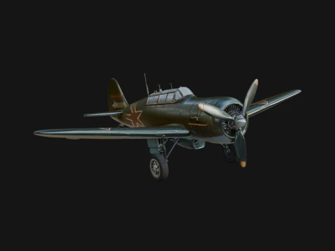 Vintage Fighter Plane Model Design 15 - 3D Print Model 3D Print Model