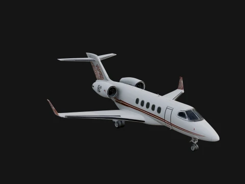 Private Jet Model Design 10 - 3D Print Model 3D Druckmodell