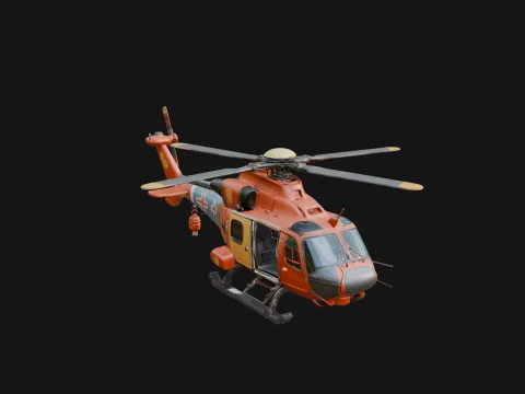 Rescue Helicopter Model Design 17 - 3D Print Model 3D Print Model