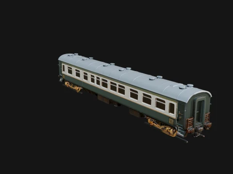 Passenger Train Car Model Design 13 - 3D Print Model 3Dプリントモデル