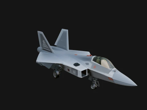Military Jet Fighter Model Design 56 - 3D Print Model 3D Print Model