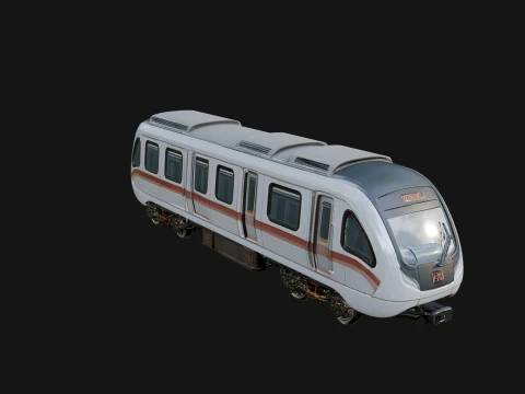 Subway Train Car Model Design 12 - 3D Print Model 3D Принт Модель