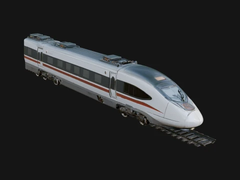 High Speed Train Model Design 13 - 3D Print Model 3D Print Model