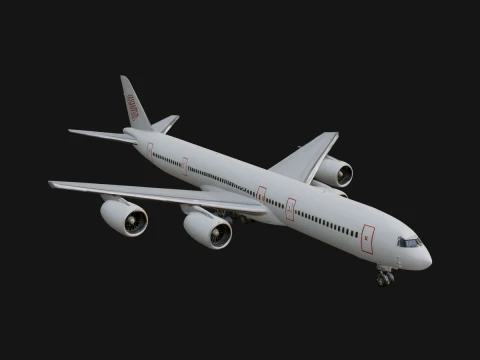 Airliner Plane Model Design 16 - 3D Print Model 3D Print Model
