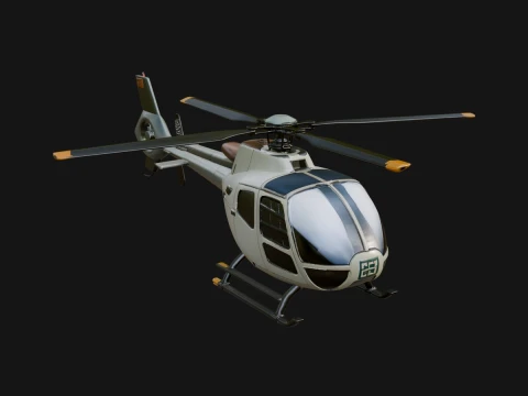 Civil Helicopter Model Design 20 - 3D Print Model 3D Print Model