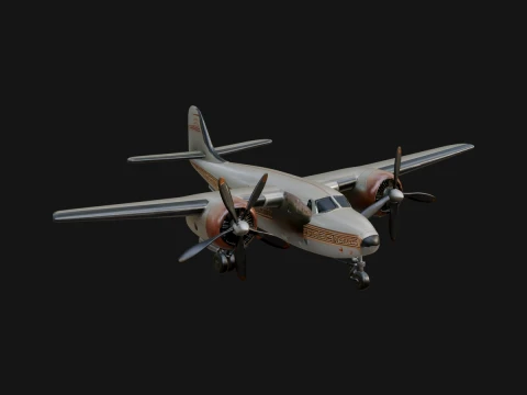Vintage Airliner Plane Model Design 13 - 3D Print Model 3D Print Model