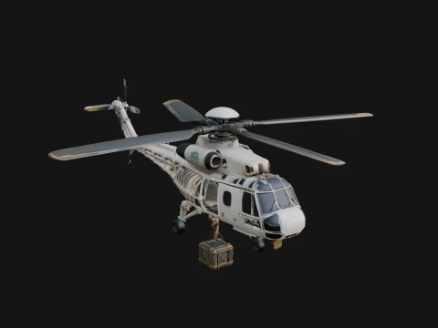Military Helicopter Model Design 23 - 3D Print Model 3Dプリントモデル