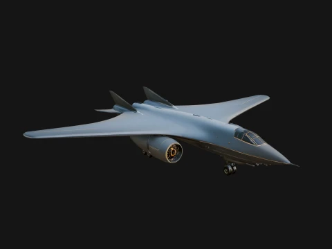 Stealth Bomber Plane Model Design 14 - 3D Print Model 3D Print Model