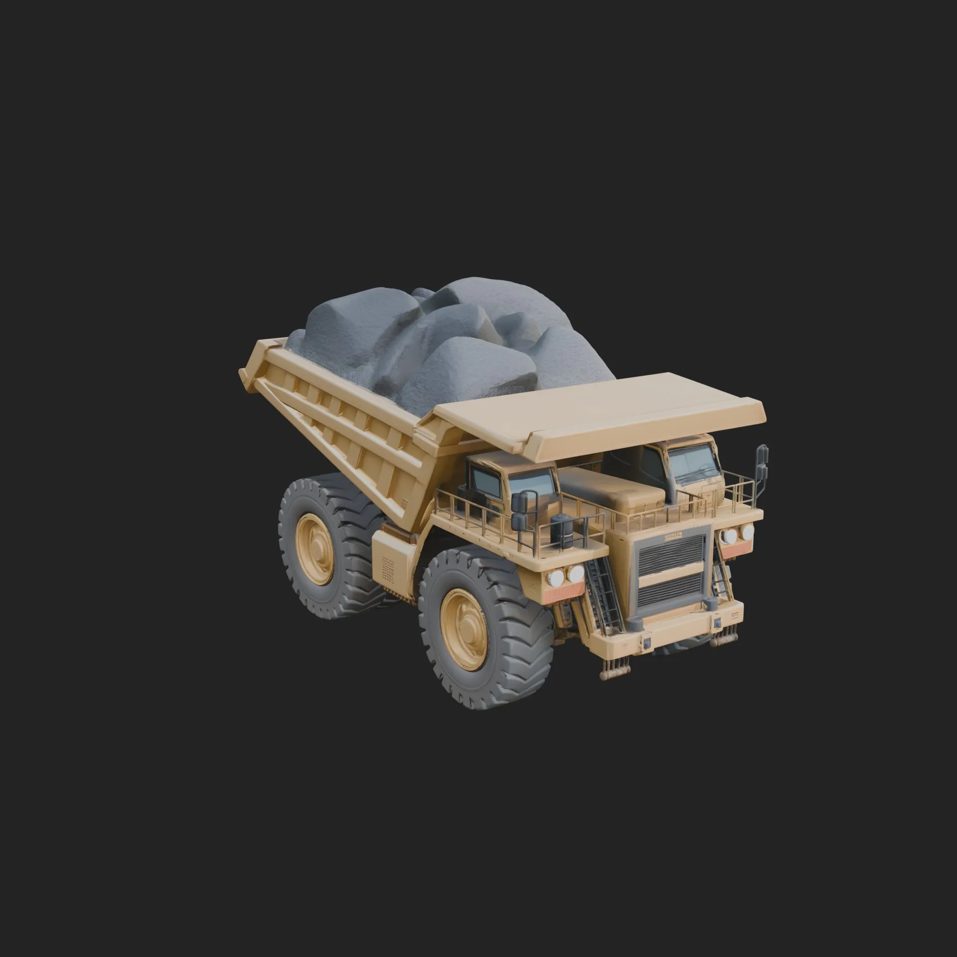 Dump Truck Model Design 38 - 3D Print Model 3D Print Model .c4d .max .obj .3ds .fbx .stl .blend