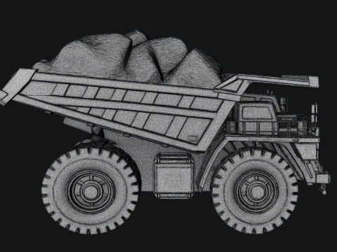 Dump Truck Model Design 38 - 3D Print Model 3D Print Model