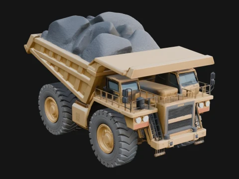 Dump Truck Model Design 38 - 3D Print Model 3D Принт Модель