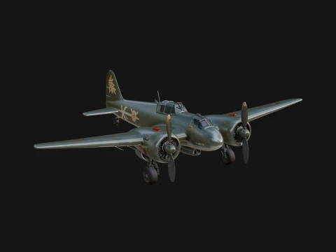 Vintage Bomber Plane Model Design 19 - 3D Print Model 3D Print Model