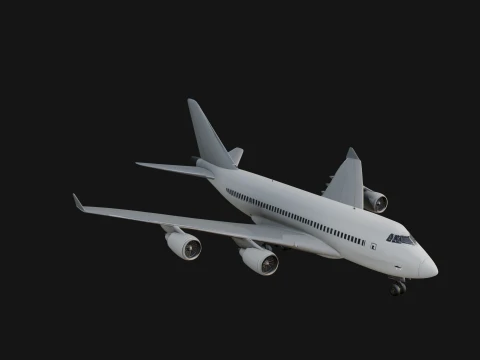 Airliner Plane Model Design 18 - 3D Print Model 3D Print Model