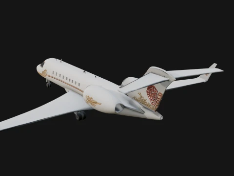 Private Jet Model Design 13 - 3D Print Model 3D Print Model