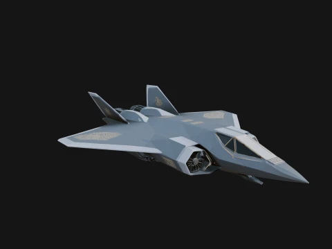 Military Jet Fighter Model Design 58 - 3D Print Model 3D Print Model