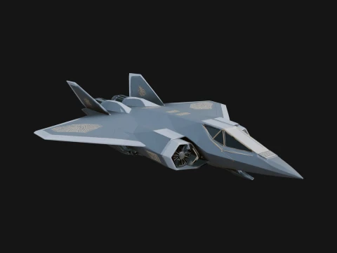 Military Jet Fighter Model Design 58 - 3D Print Model 3Dプリントモデル