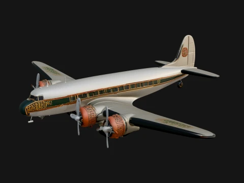 Vintage Airliner Plane Model Design 15 - 3D Print Model 3D Print Model