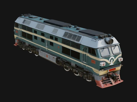 Diesel Locomotive Model Design 9 - 3D Print Model 3D Print Model