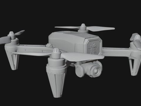 Quadcopter Drone Model Design 1 - 3D Print Model 3D Print Model