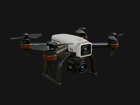 Quadcopter Drone Model Design 2 - 3D Print Model 3D Принт Модель