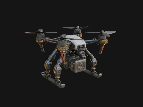 Quadcopter Drone Model Design 3 - 3D Print Model 3D Принт Модель