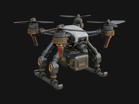 Quadcopter Drone Model Design 3 - 3D Print Model 3D Print Model