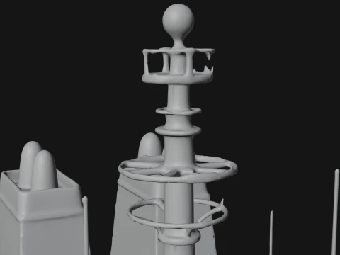 LNG Carrier Ship Model Design 2 - 3D Print Model 3D Print Model