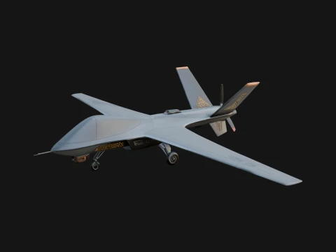 Military Drone Aircraft Model Design 2 - 3D Print Model 3D Print Model