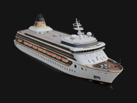 Cruise Ship Model Design 2 - 3D Print Model 3D printmodel